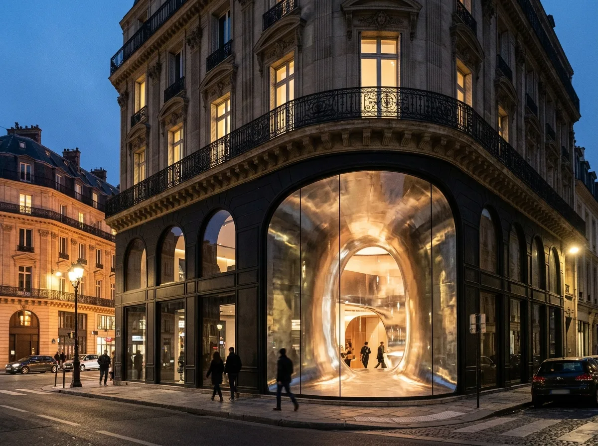 OMA｜Repossi Paris: Curved Corners and Carved Volumes