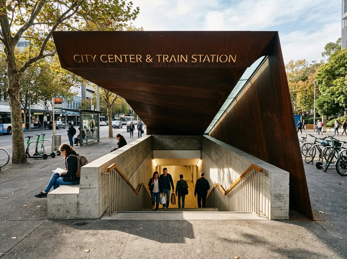 Underpass Entrance Canopy: Architectural Treatment of Openings