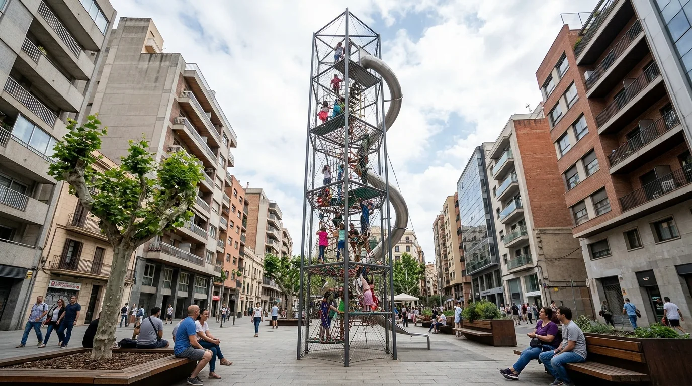 Carve｜都市広場におけるタワーとネット：空間を求めて上方へ