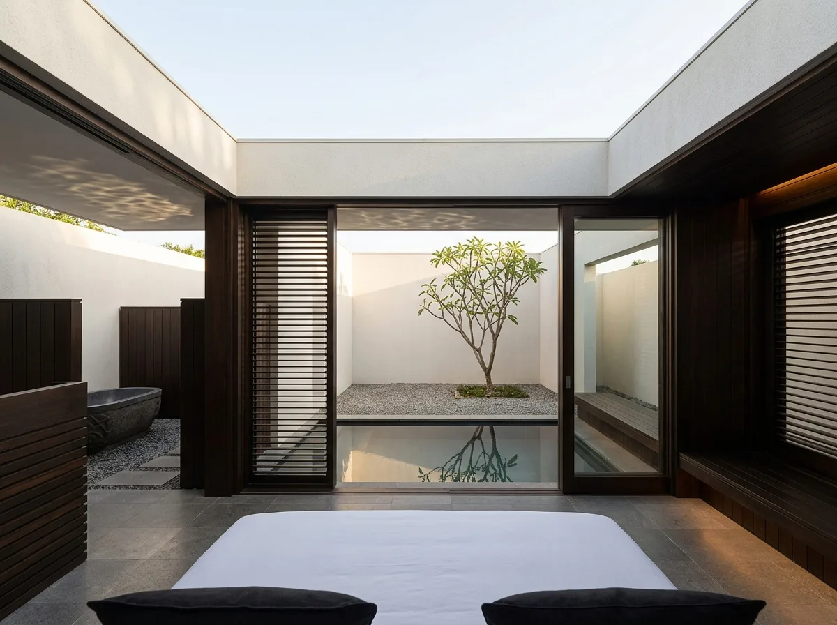 Courtyard Guest Rooms: Inner Courtyard, Water, and Privacy