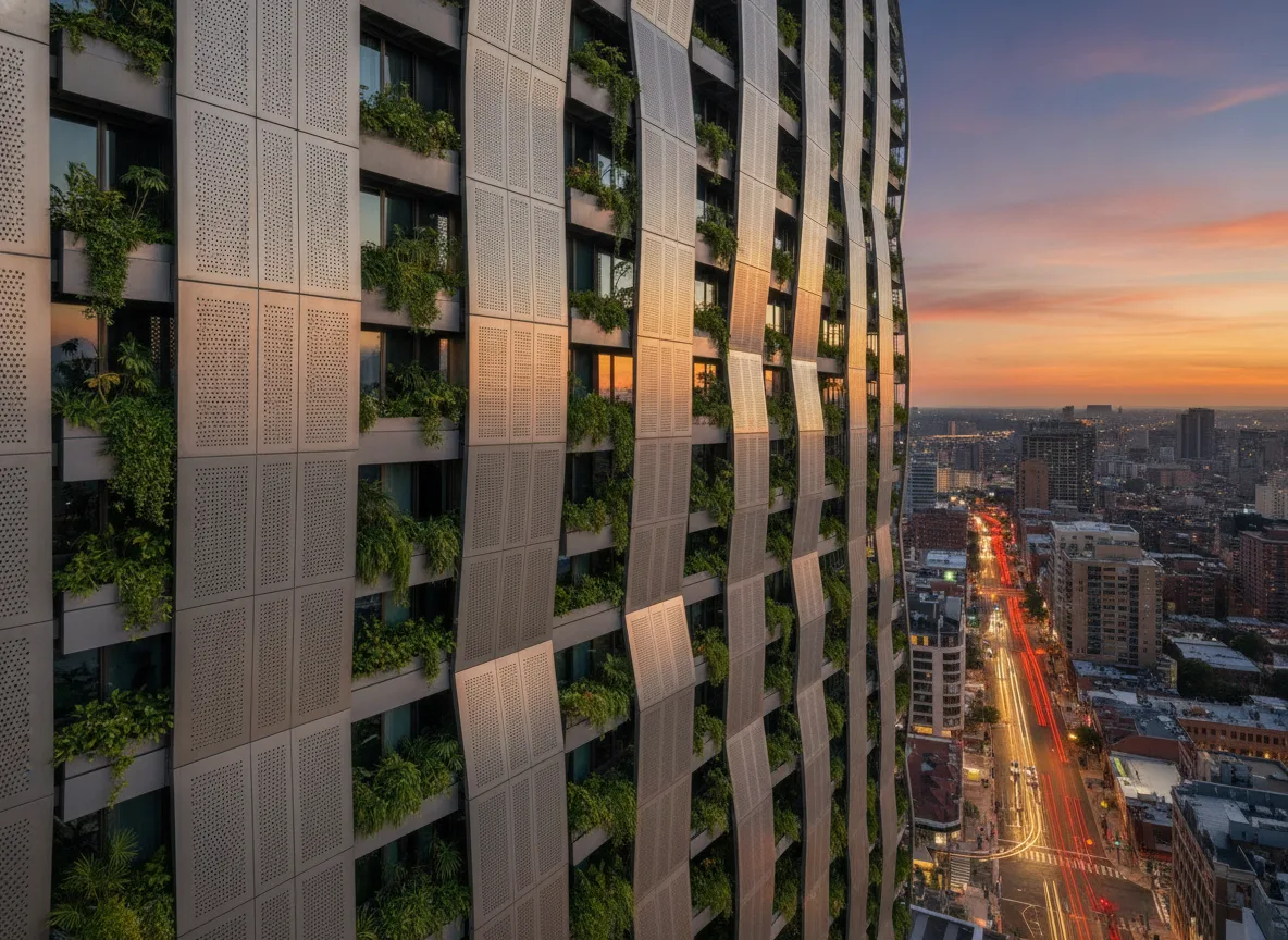 Urban Rhythm Curtain: Intelligent Parametric Facade