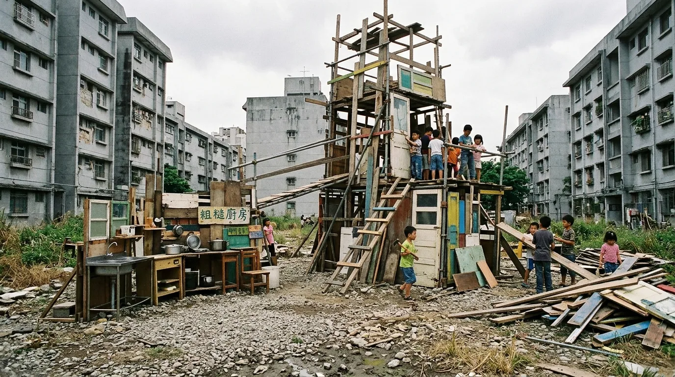 Assemble｜冒険遊び場：地元の手が建設に参加する