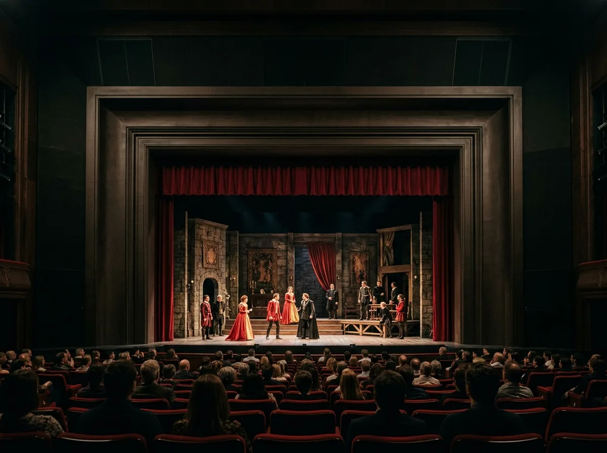 Proscenium: The framed opening