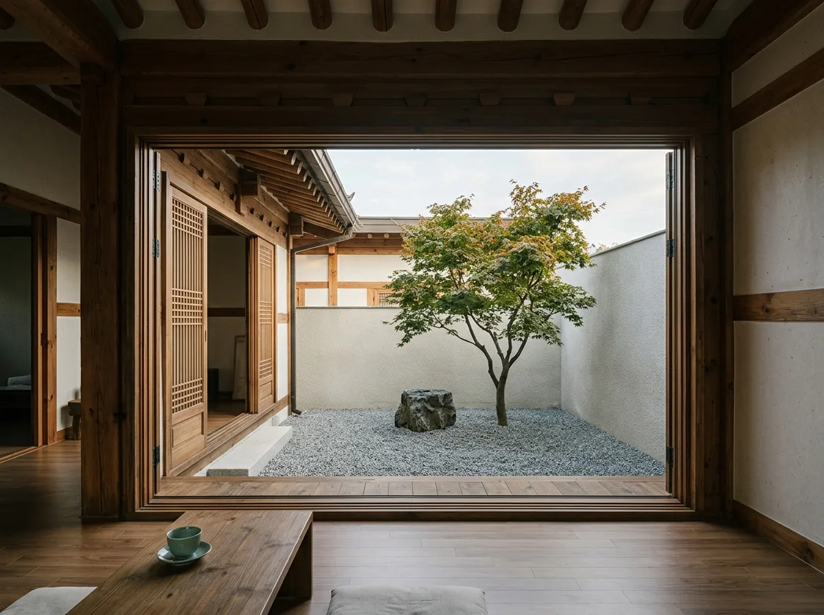 Courtyard and Room: A Framed Relationship