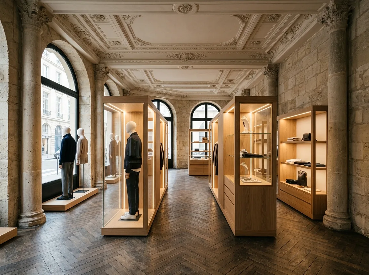 Boutique Shops in Old Buildings: Historic Shell, New Interior