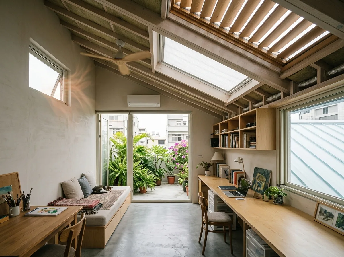 屋根裏部屋のコンバージョン：断熱と屋上空間の再利用