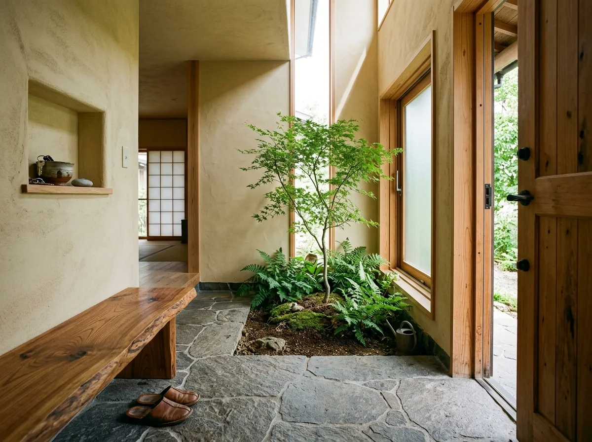 Nature-Inspired Entrance: Greeted by a Tree