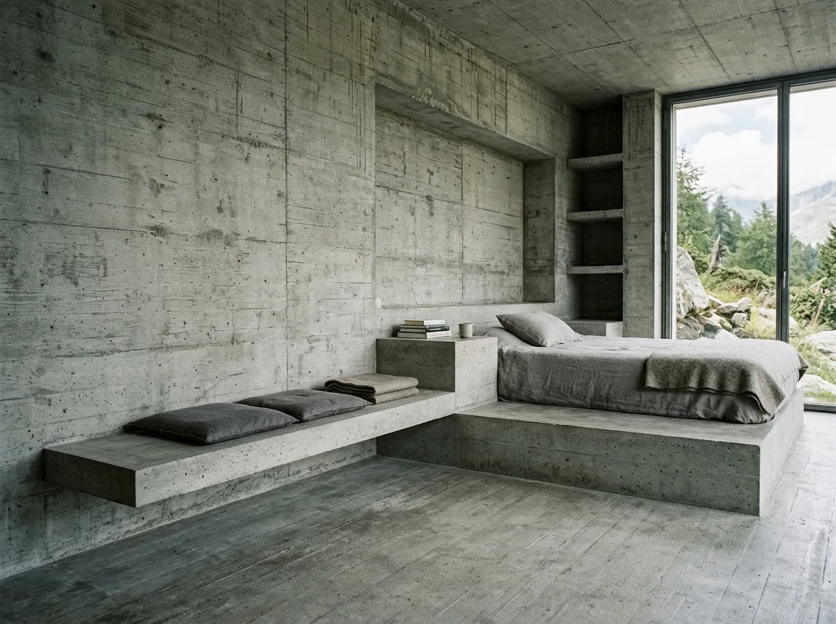 Built-in Concrete Furniture