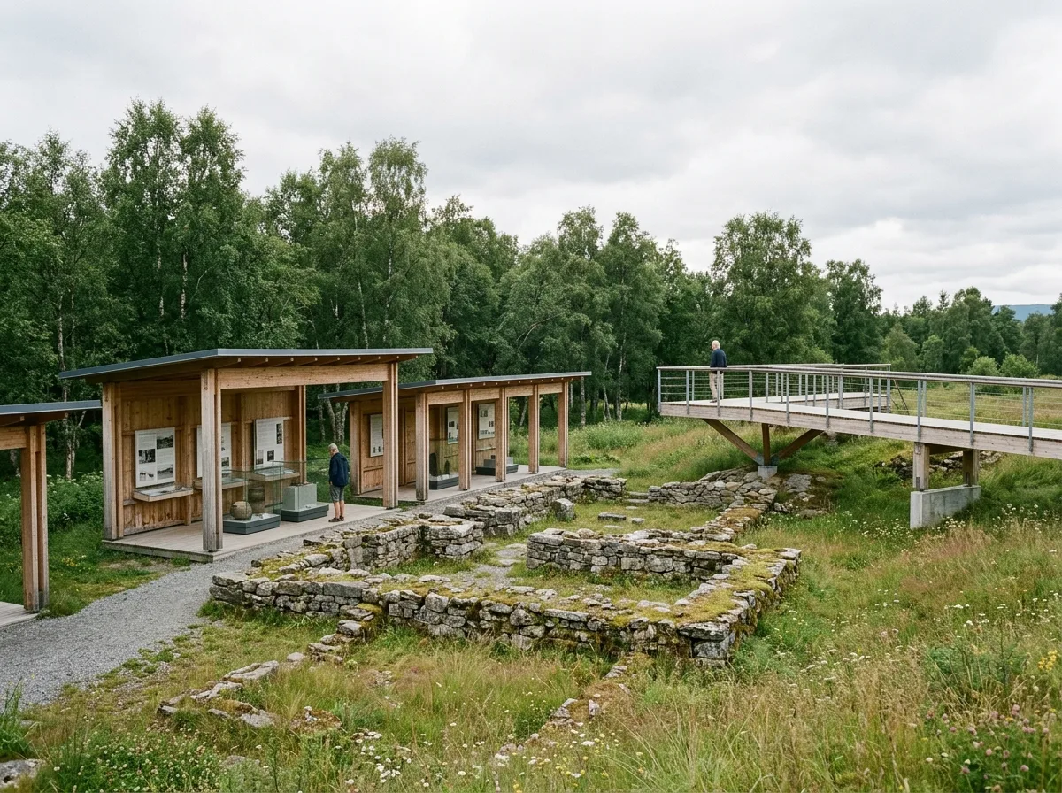 Nordic Relic Pavilion: Timber Shelter and Viewing Platform