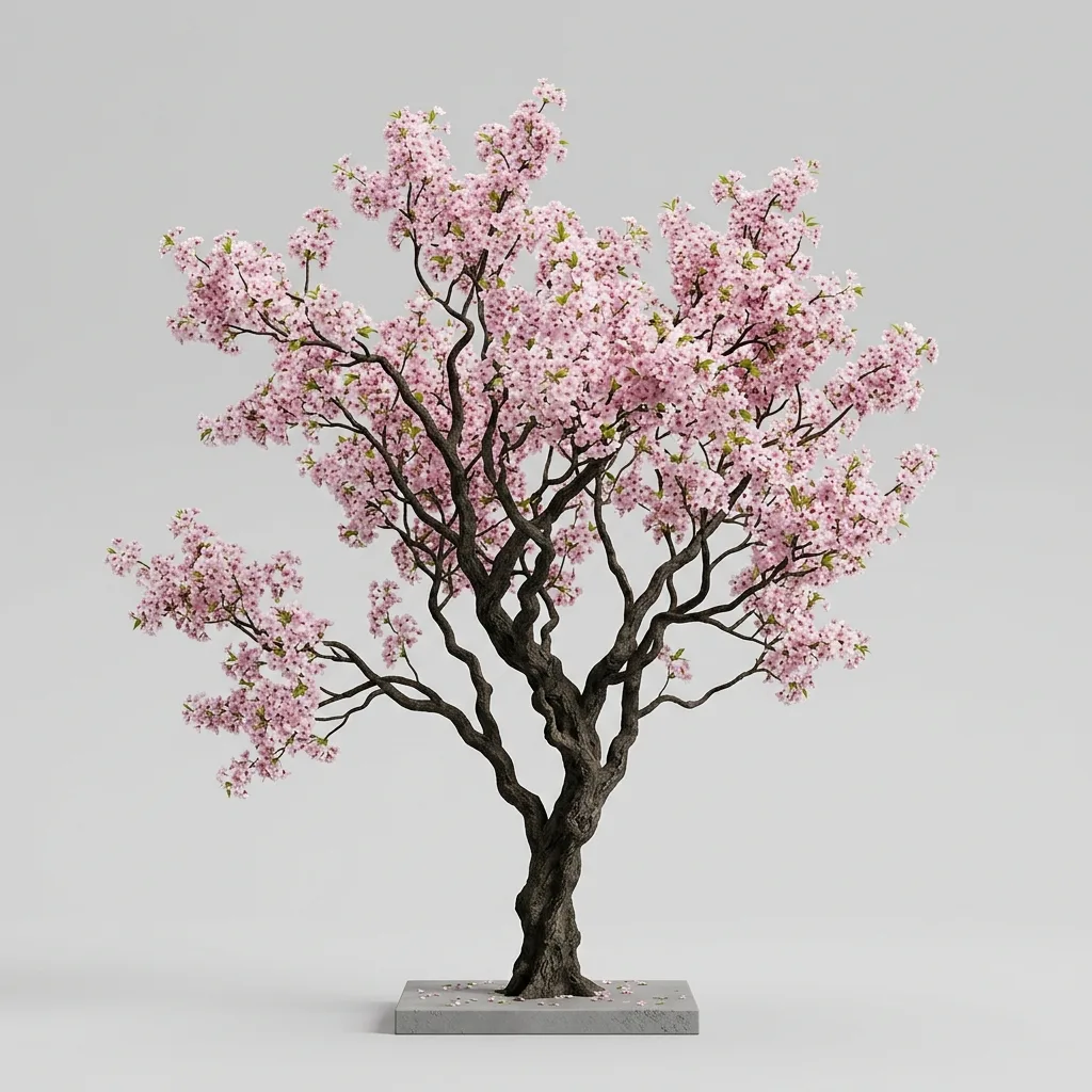 ツリーライブラリなしで育った桜の木