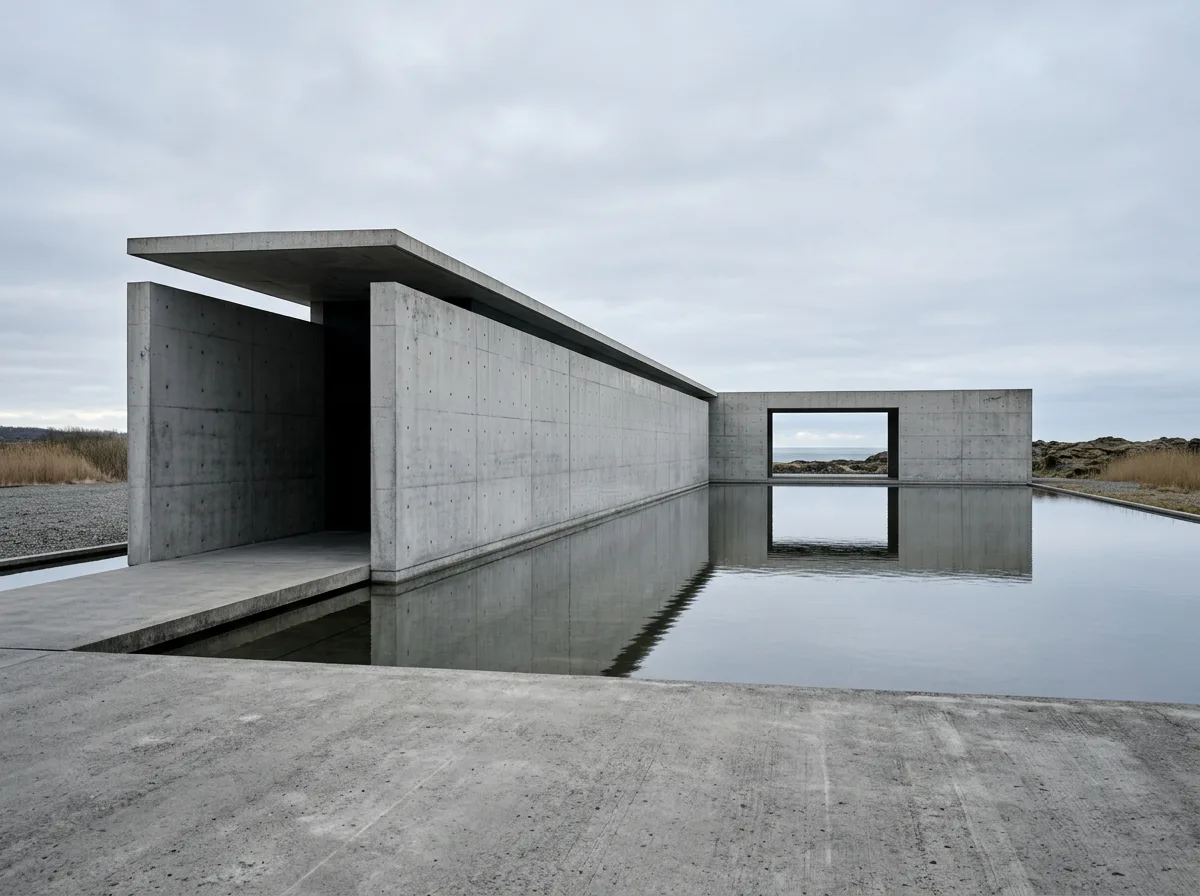 Meditative Geometry: Concrete, Water Surfaces, and Walking Sequences