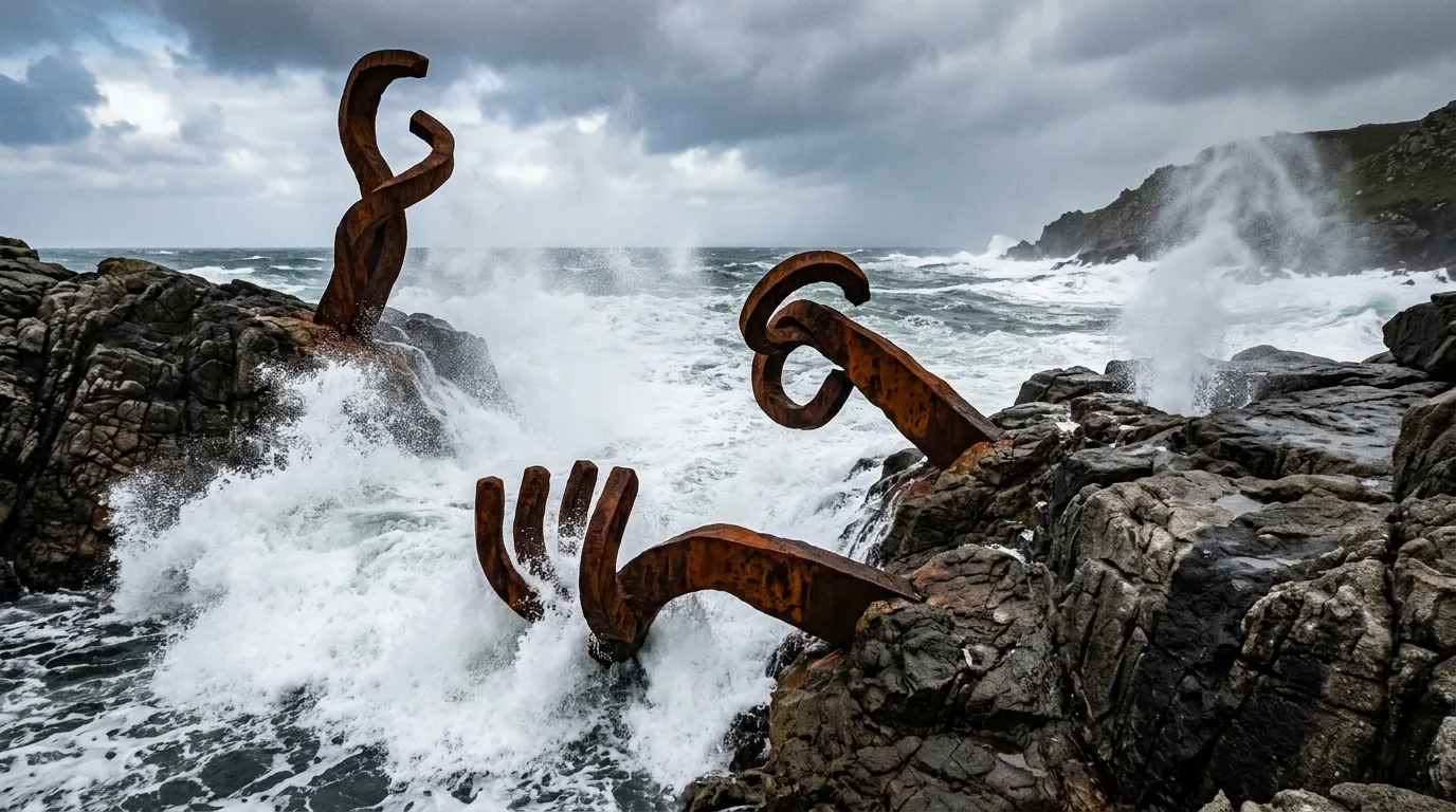 Chillida | Peine del Viento: Steel Claws Embedded in Coastal Rock
