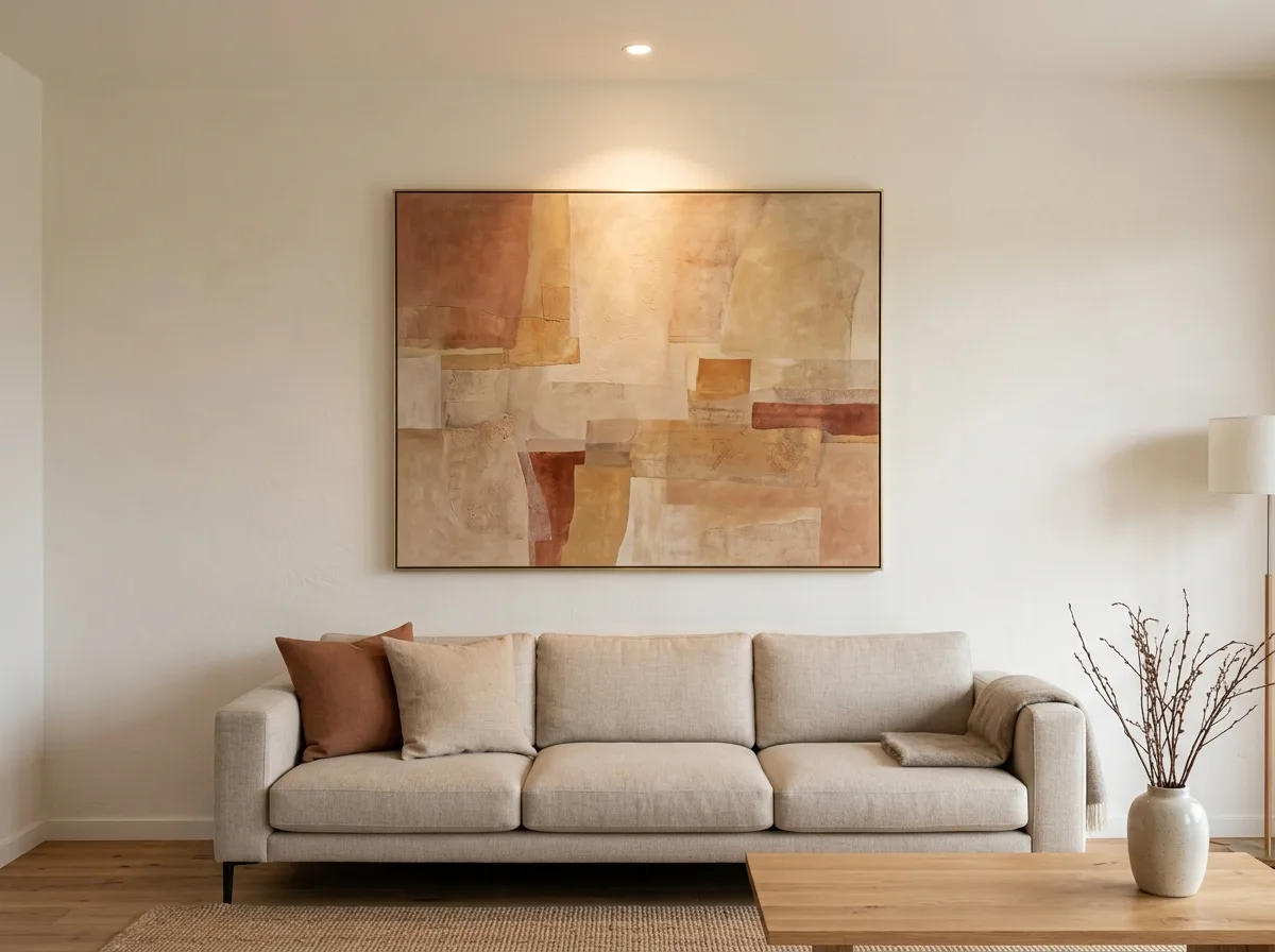 Art: One Large Piece, Centered on the Wall