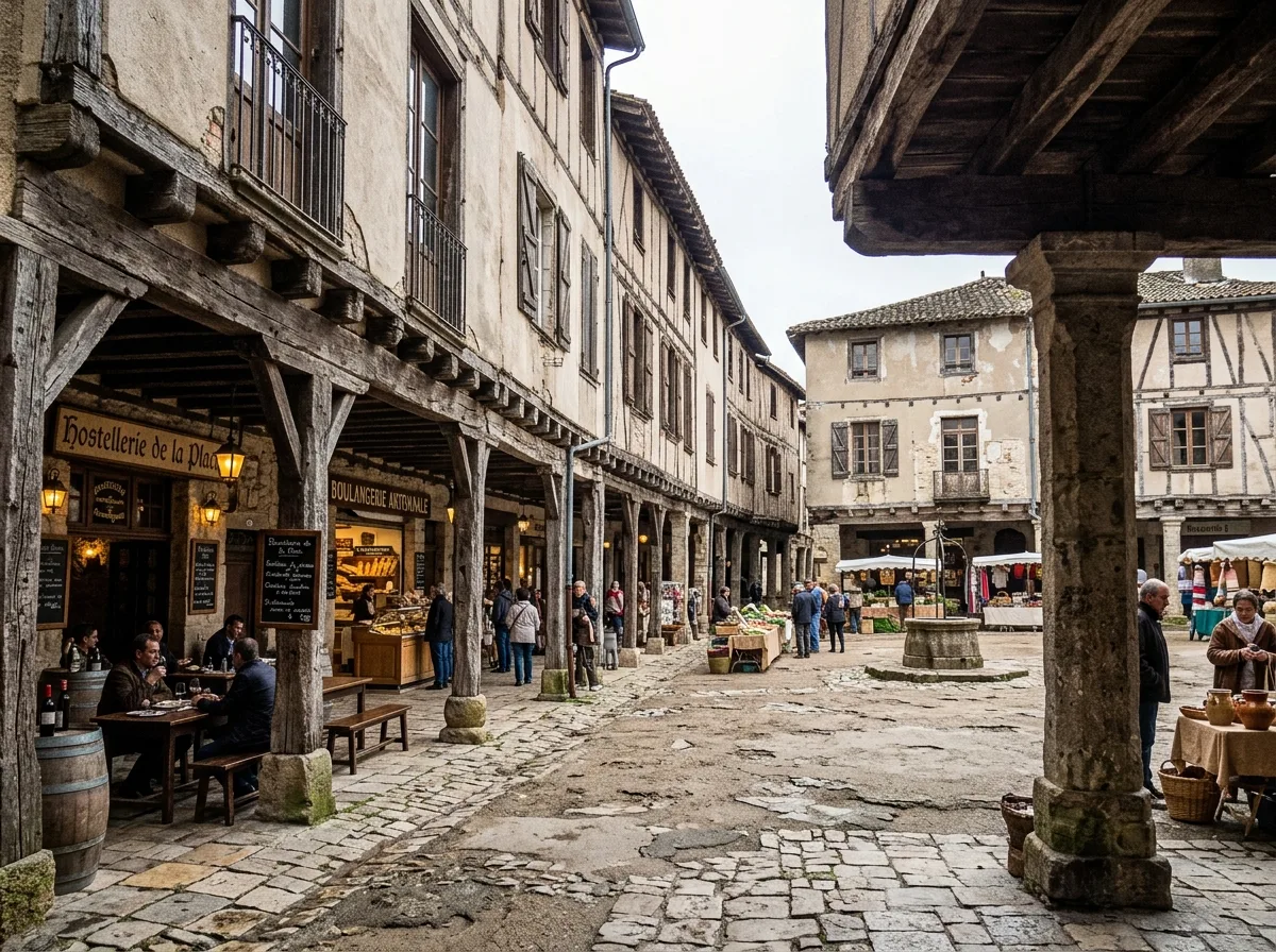 Castile・Arcaded Plazas: Arcades Supported by a Ring of Columns