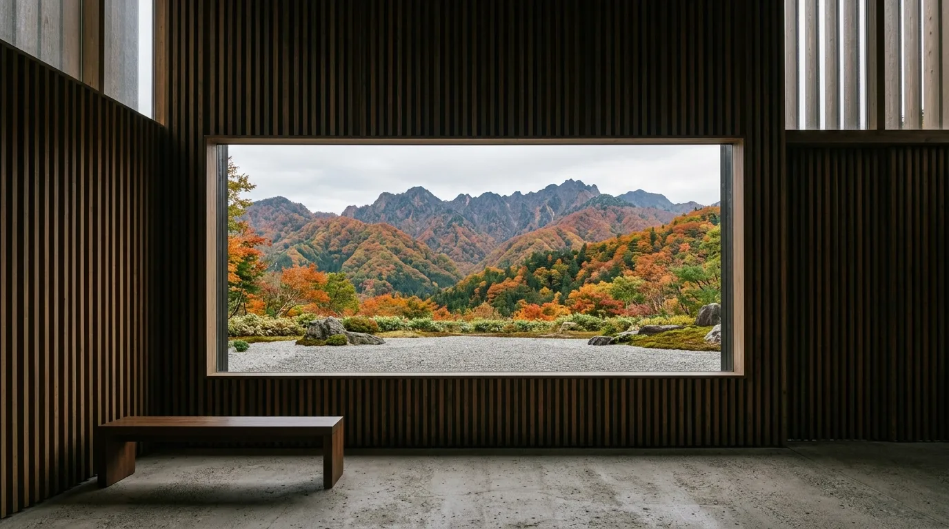 景観を額装する：山と四季を展示作品として