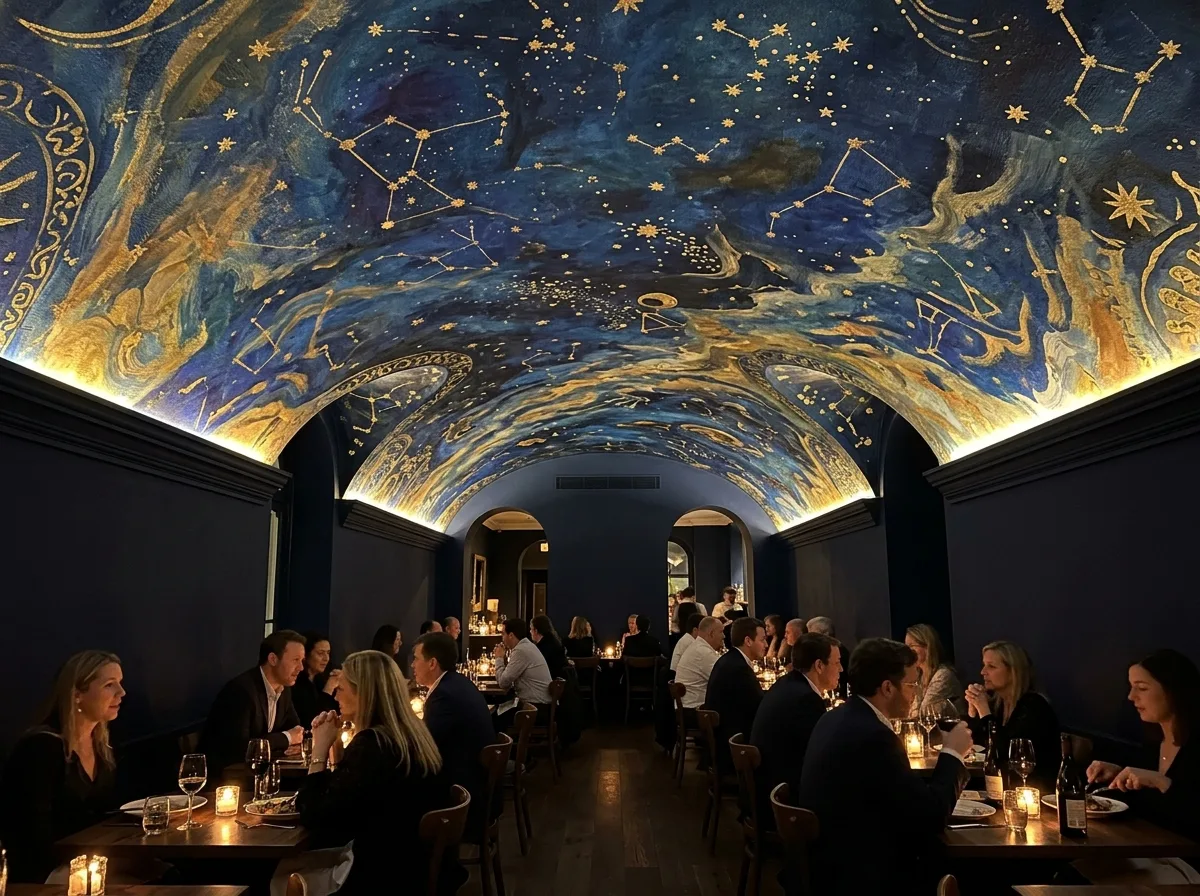 Painted Dome Restaurant: A Whole Painting Overhead