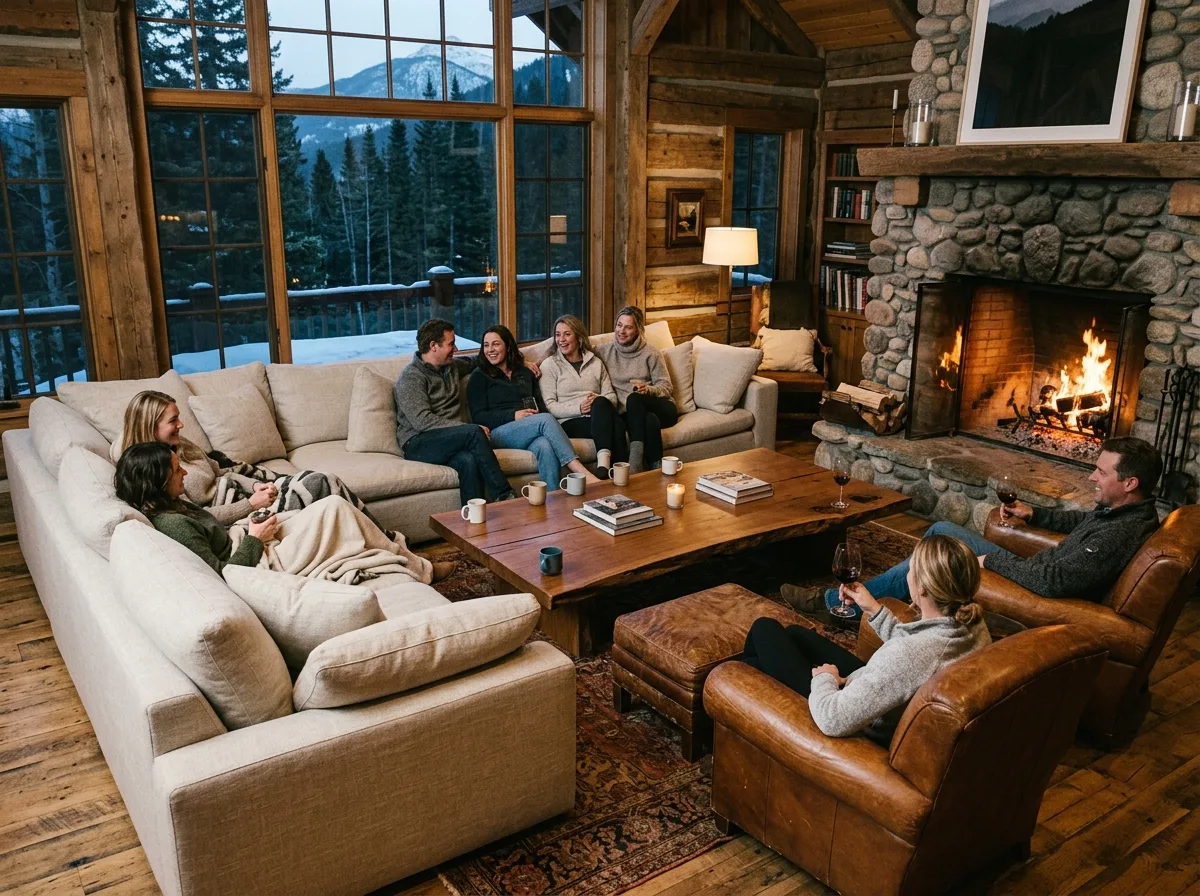 Low, Wide Sofa: A Circle Around the Fire