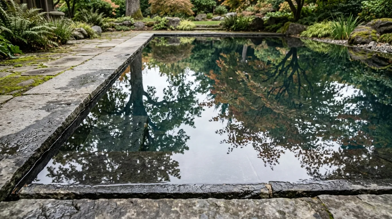 Pool Edges: Water Filled to the Brim
