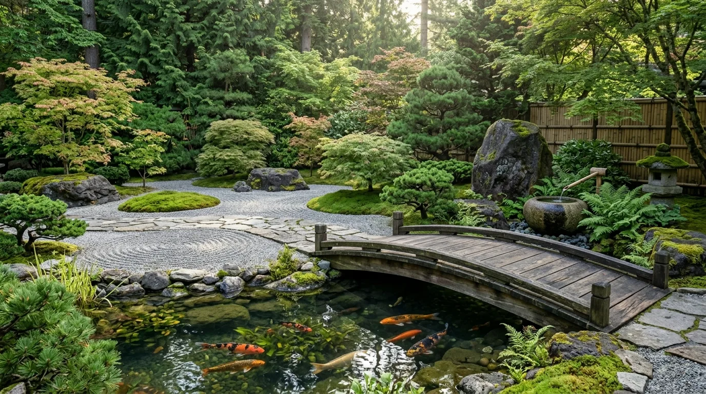 Hand-Drawn Sketch to Japanese Garden Reality