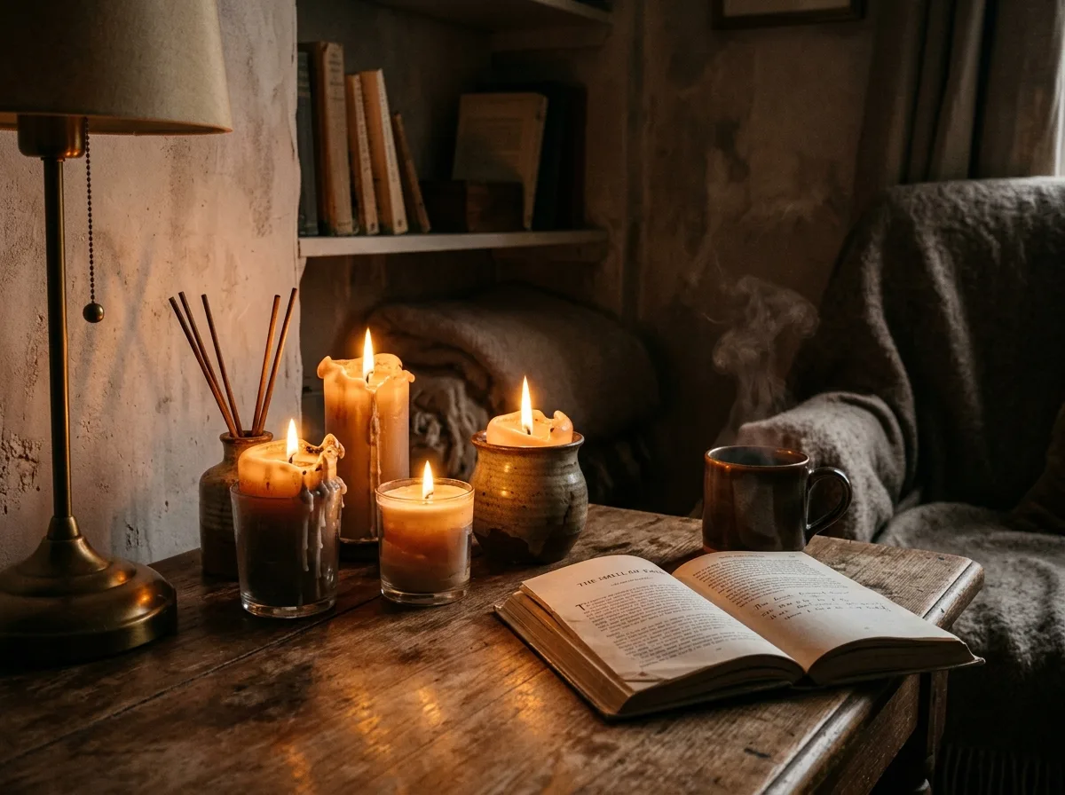 Candles and incense: scent also contributes to the atmosphere