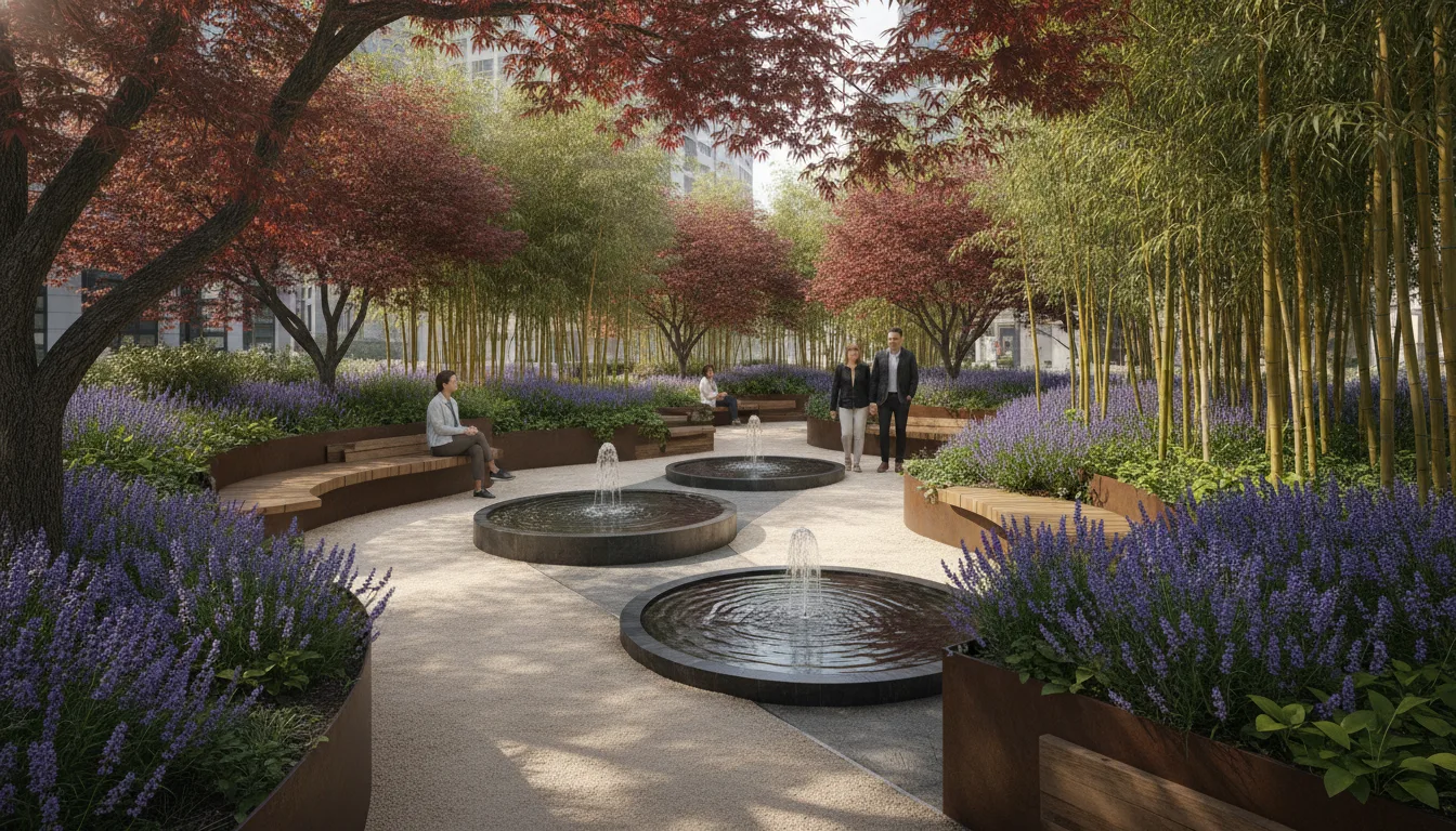 Tranquil Sensory Garden: A Healing Oasis in the City
