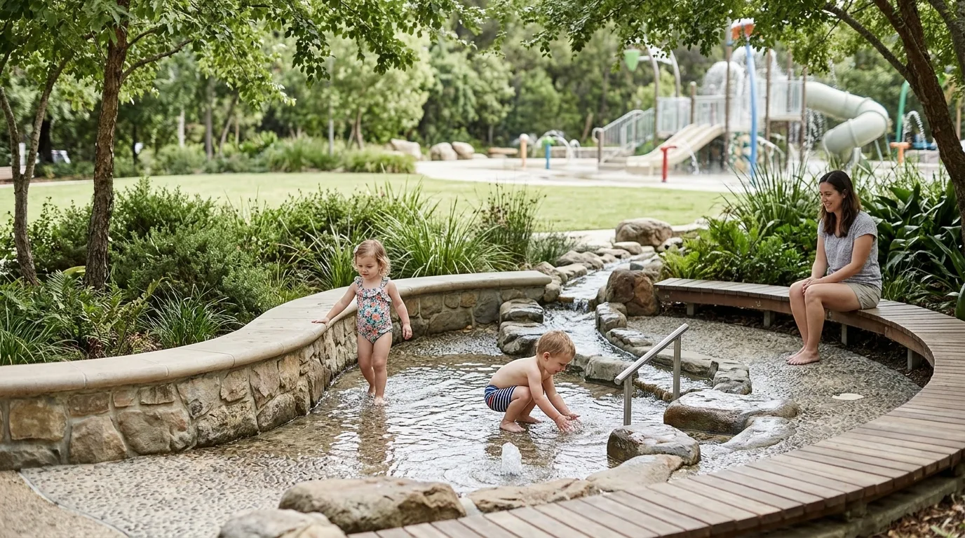 Toddler Splash Pad: An Independent World Only Ankle-Deep
