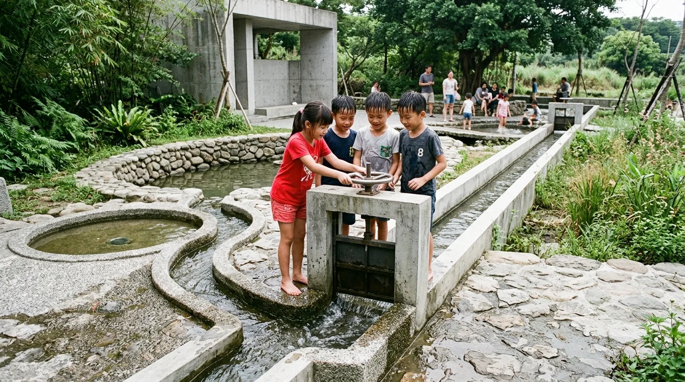 Local Culture Theme: Contemporary Translation of Water Channels and Ponds