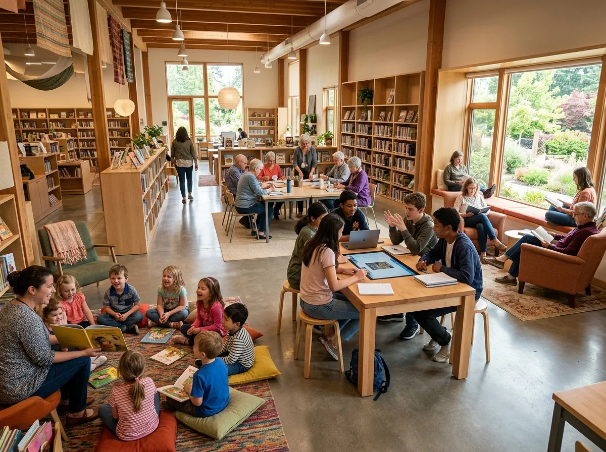 世代共生学習：図書館における多様なインタラクション