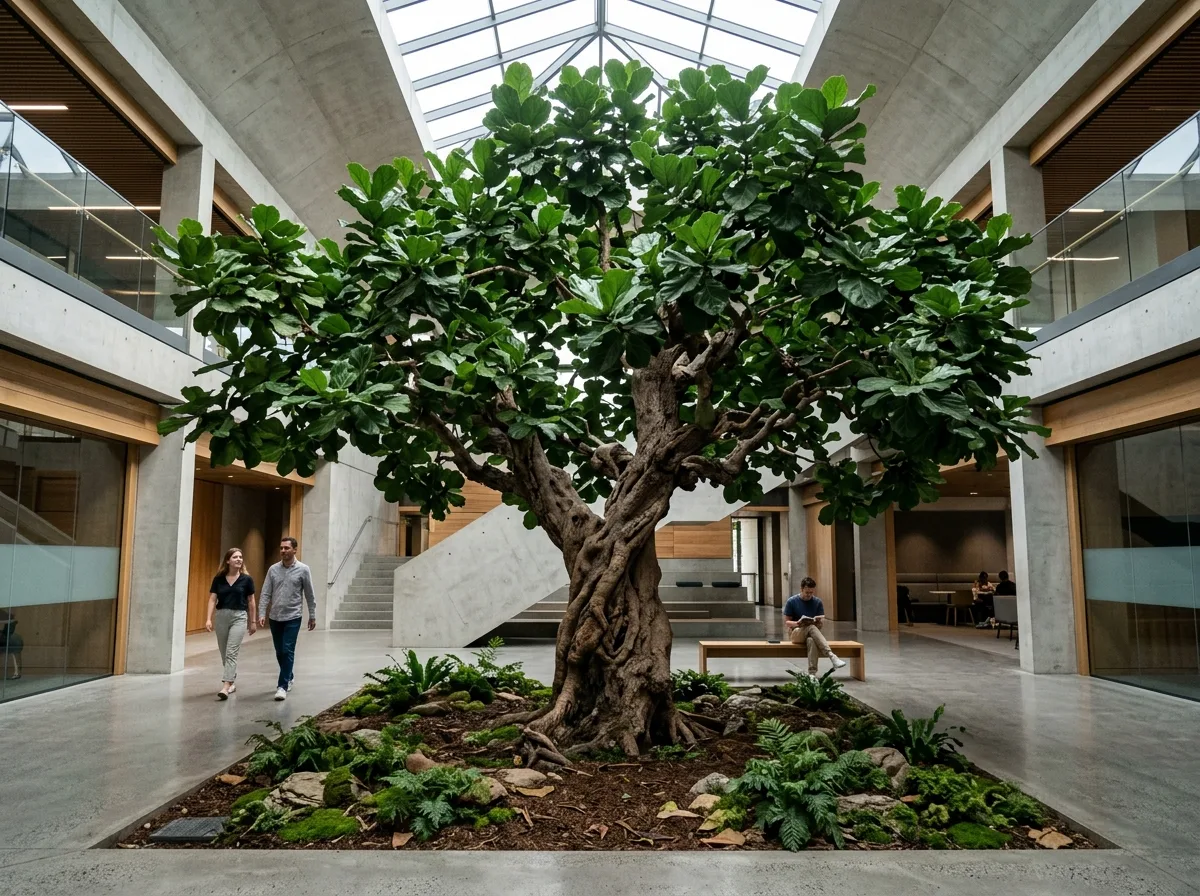Large Solitary Specimen: A Tree Indoors