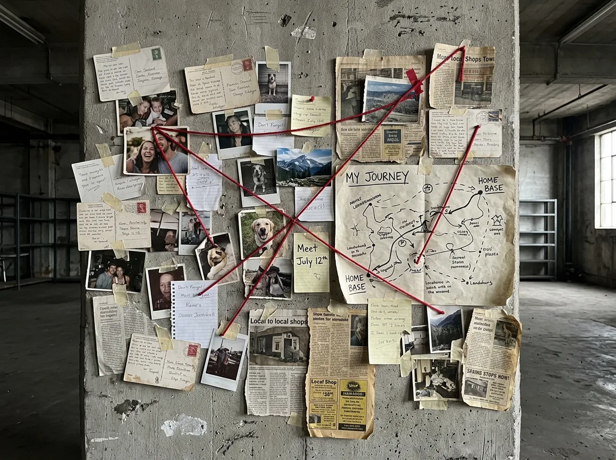 Personal Traces: Walls Covered in Photos