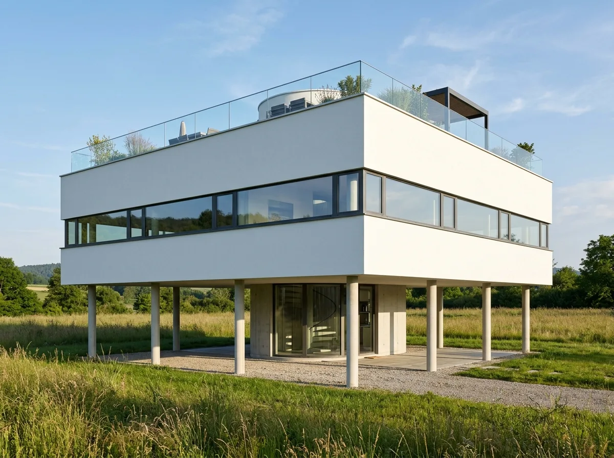 Five Points of New Architecture: Pilotis, Free Plan, and Horizontal Long Windows
