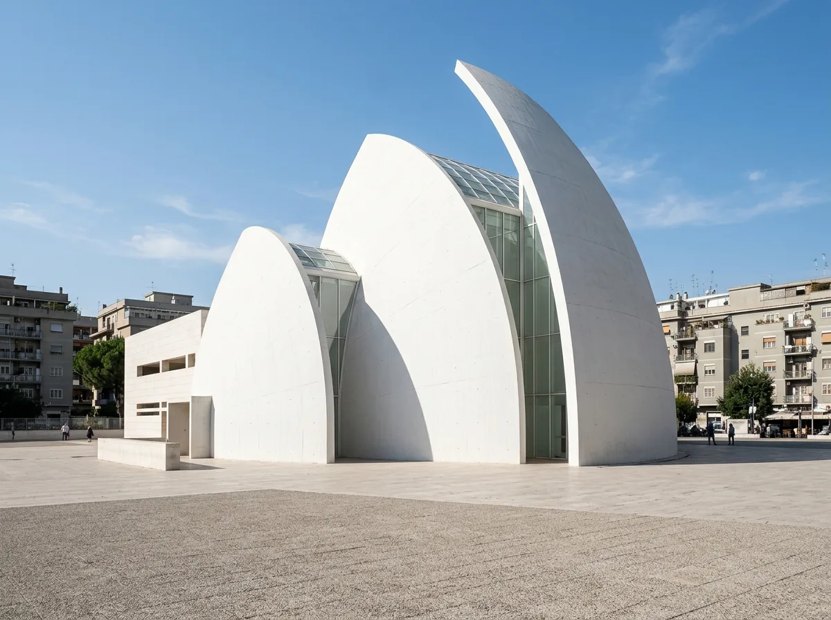 Three White Shell Walls: A Church Like a Sail
