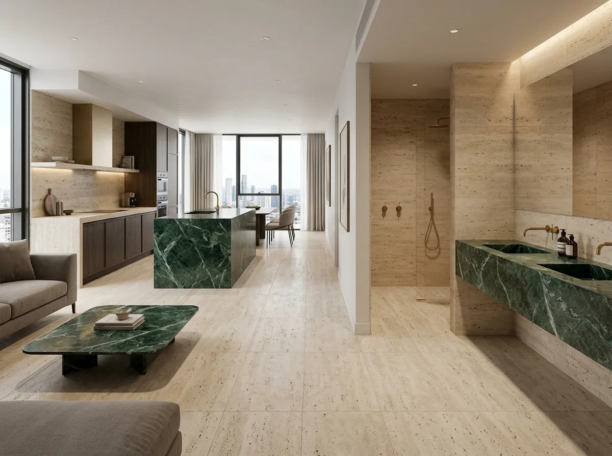 One main stone plus one accent stone