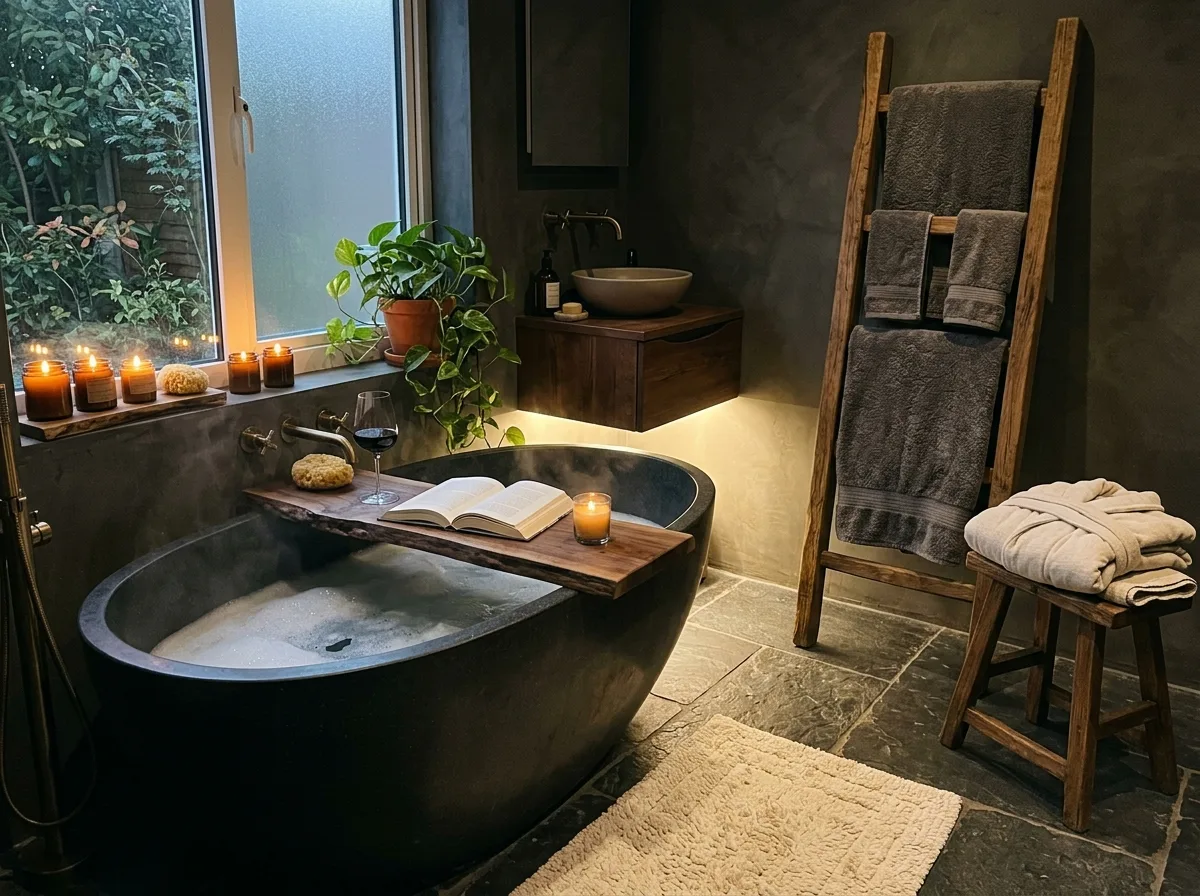 Lazy style - Bathroom: lie down right after bathing