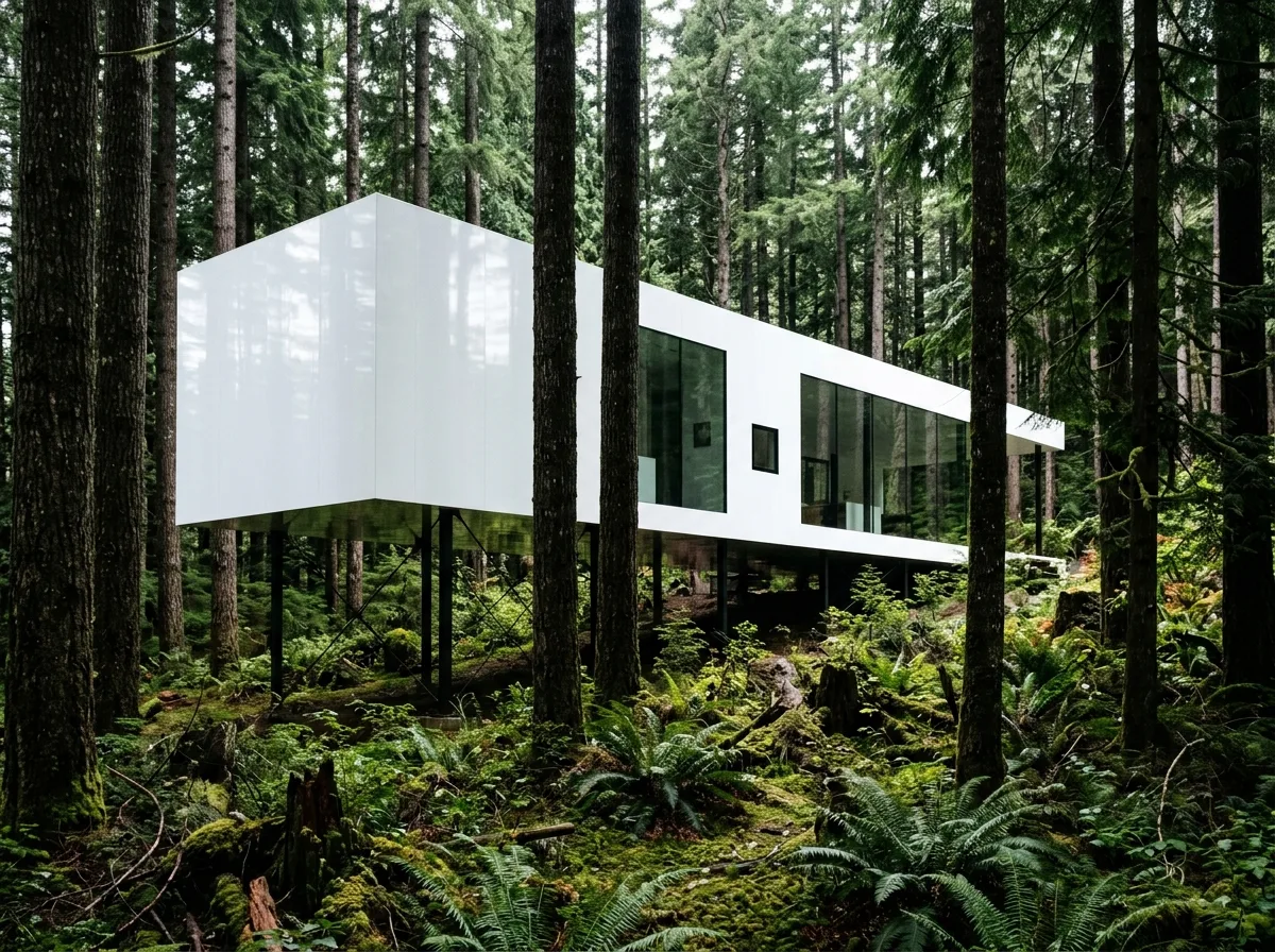 White Volume in the Forest: Clean Contrast