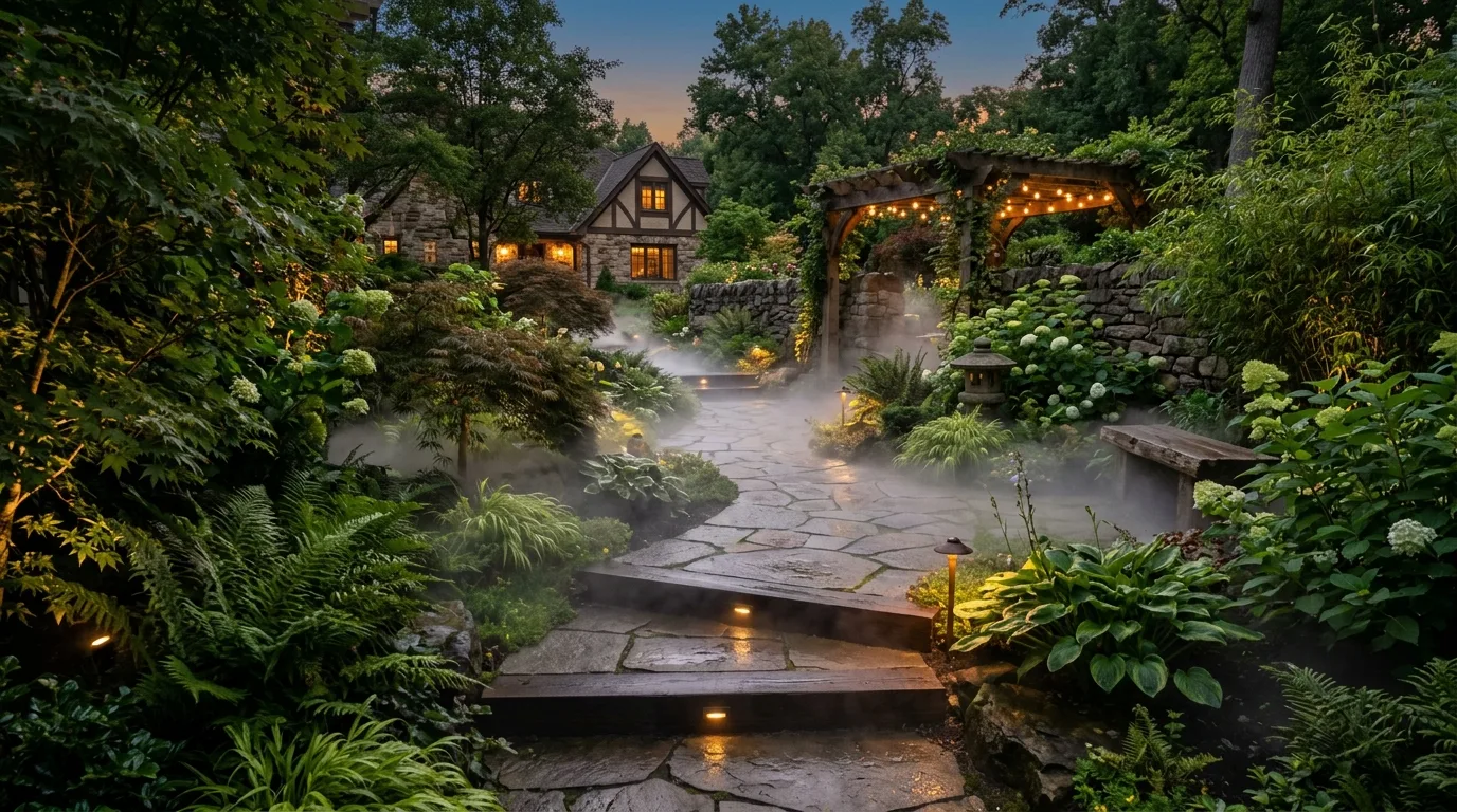 Mysterious Garden Mist