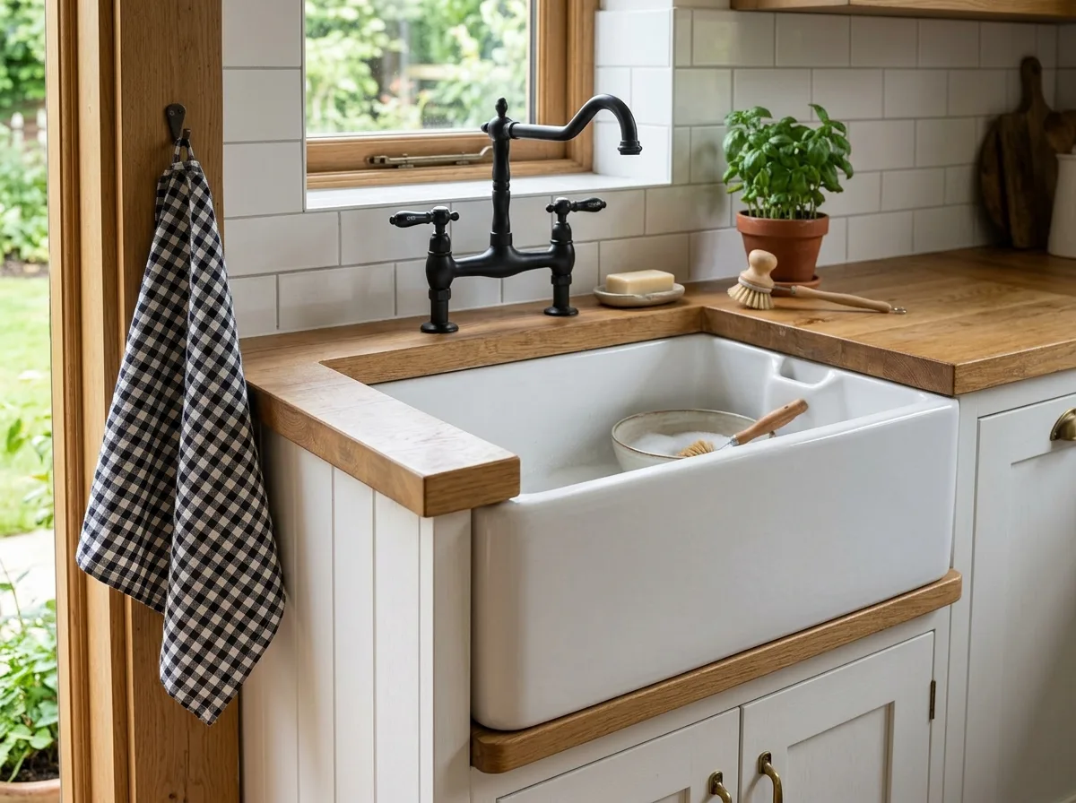 Farmhouse Sink: White Ceramic with Exposed Front