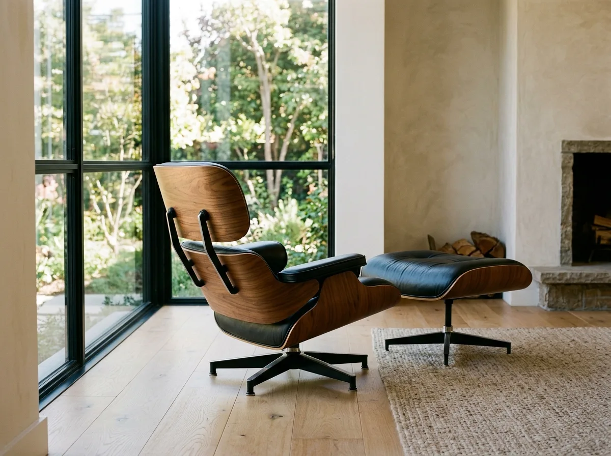 A sculptural single chair