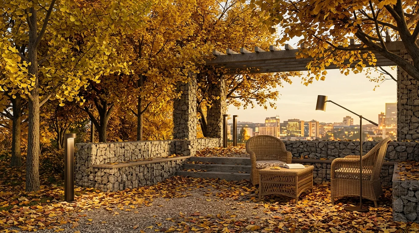 Seasonal Transition of Park Seating Areas