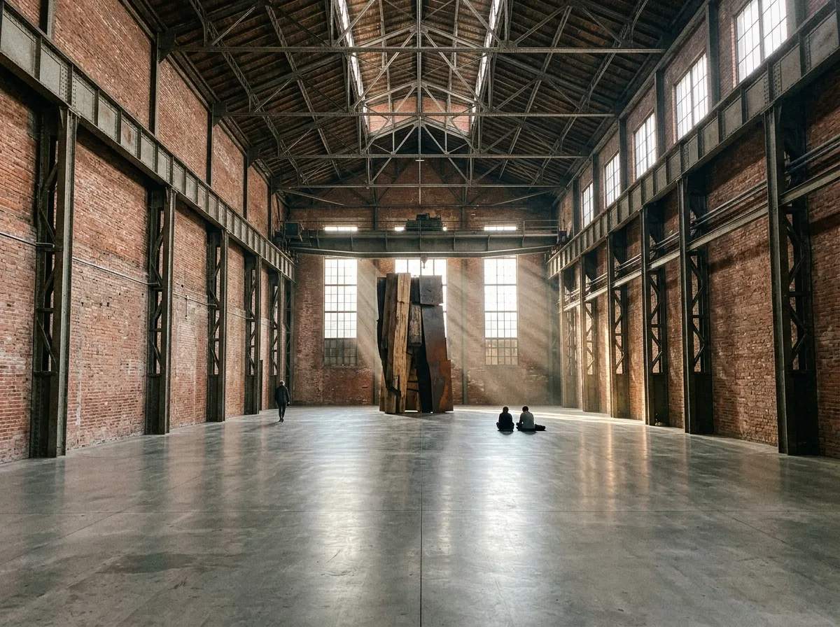 A Monumental Single Piece in a Double-Height Hall: Scale Enhanced by Architecture