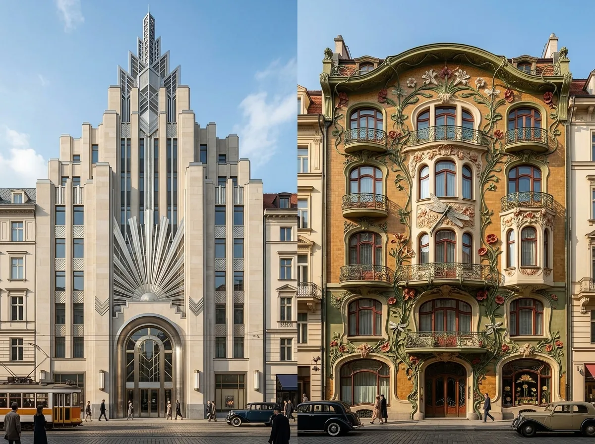 The Difference from Art Deco Architecture: Vines Are Not Stairs