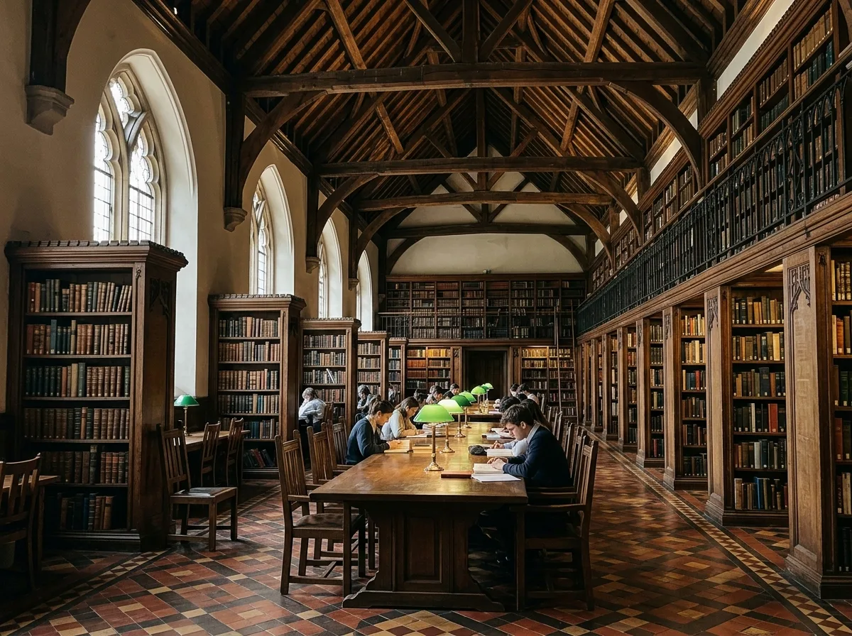 ゴシック・リバイバル：図書館内部