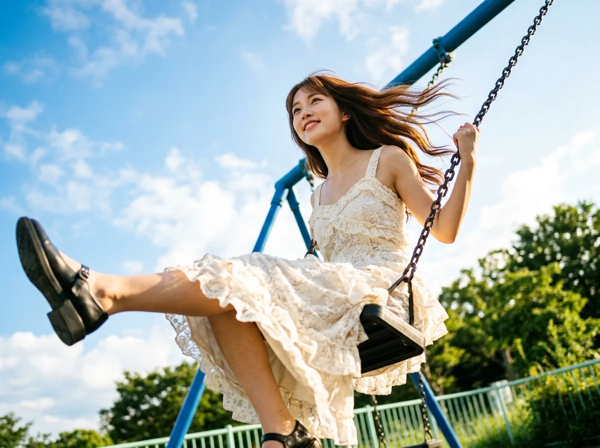 Swinging Towards the Blue Sky: Extreme Low-Angle Backlight