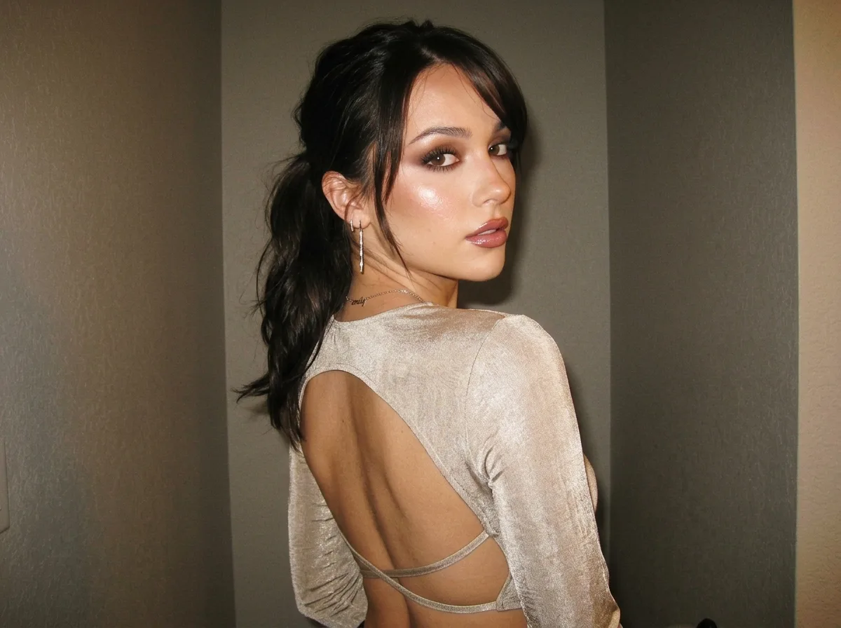 Y2K Flashback • Half-Body Shot Looking Back Over the Shoulder