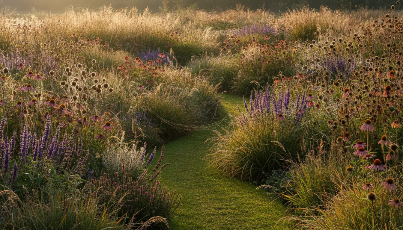 Natural Meadow Garden Style・Backlit Autumn Day