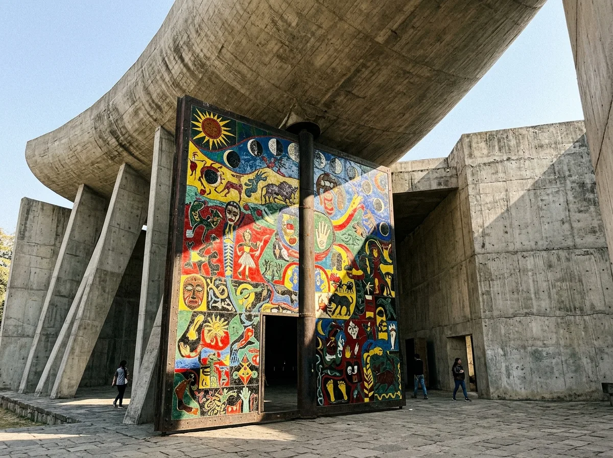 Le Corbusier | Enamel Door of the Assembly Building: A Door Painted as the Universe