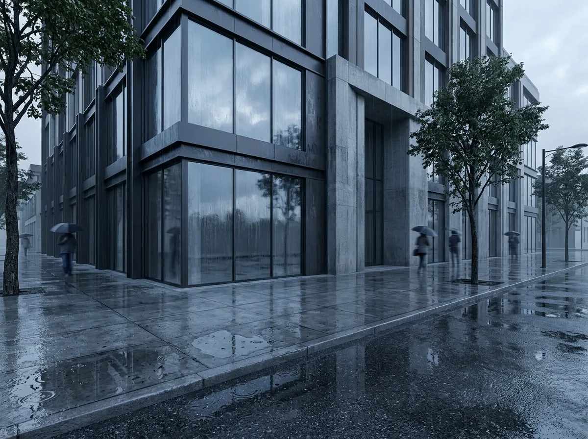 Clear to Rain: A Humid Morning in Urban Architecture
