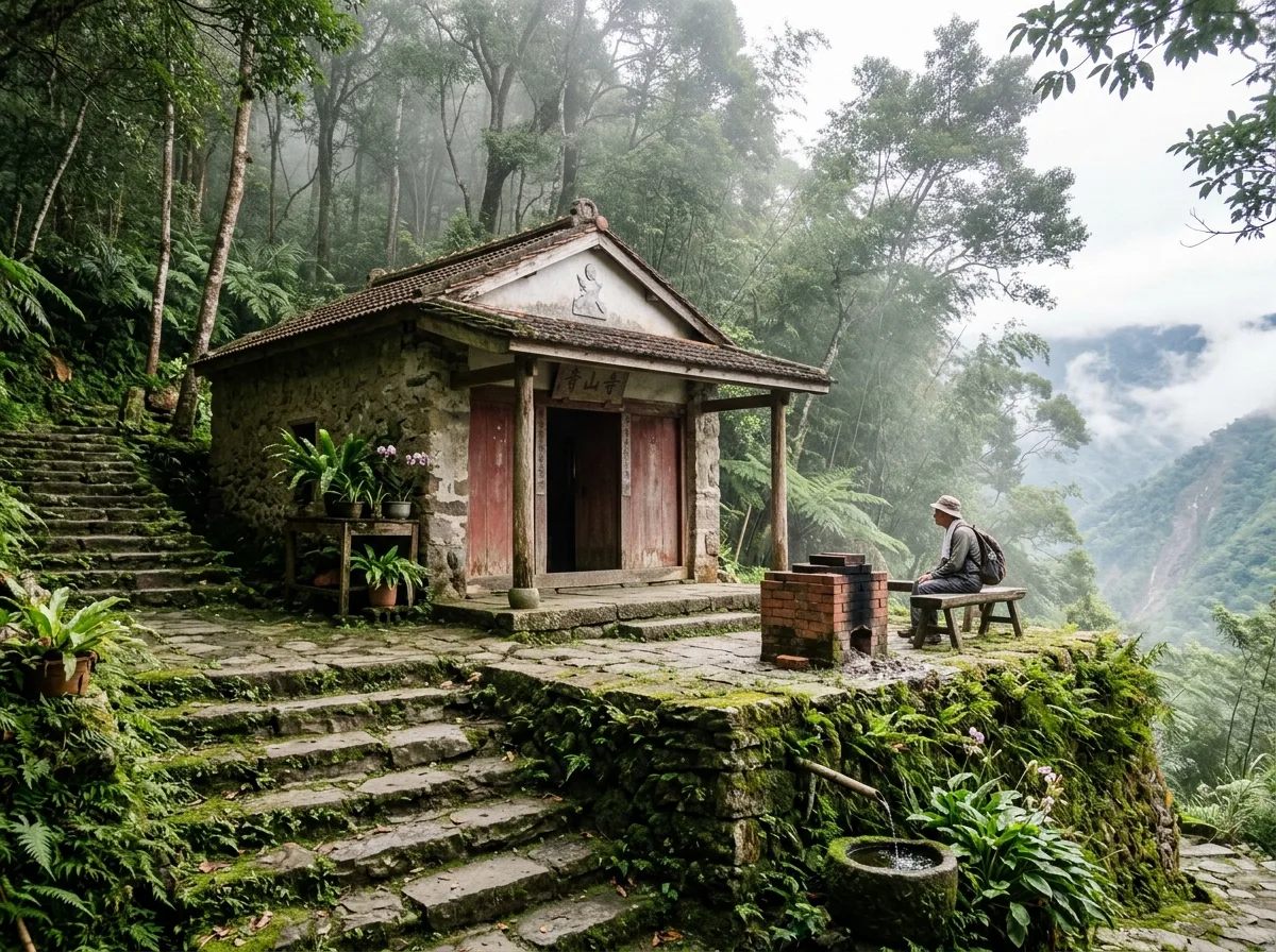 山区小庙：与地形共处的简朴