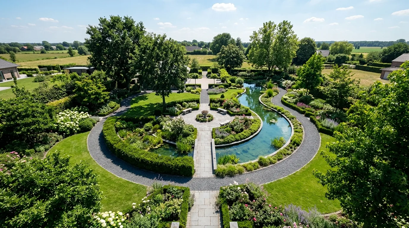 Floor Plans Transforming into Green Landscapes