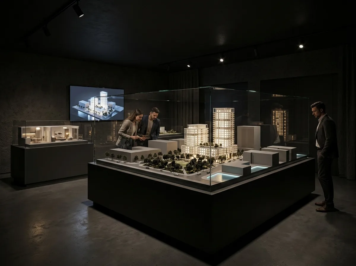 Architectural Model Exhibition Area: Spotlight on Physical Models